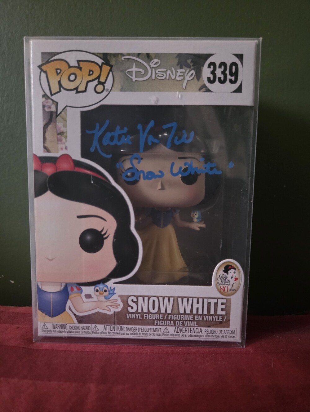 Signed Katie Von Till Snow White Funko Pop #339 BECKETT COA